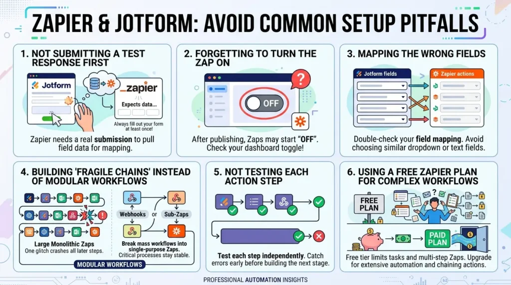How to Connect Jotform Appointments to Zapier and Automate Everything Common setup problems and solutions
