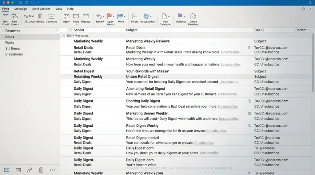 Email rules for inbox management