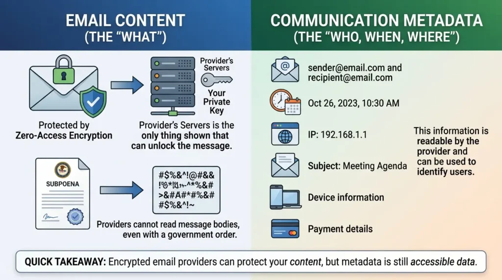 Private Email Services Compared: What Happens When Your "Zero-Access" Provider Gets a Court Order Encrypted email providers
