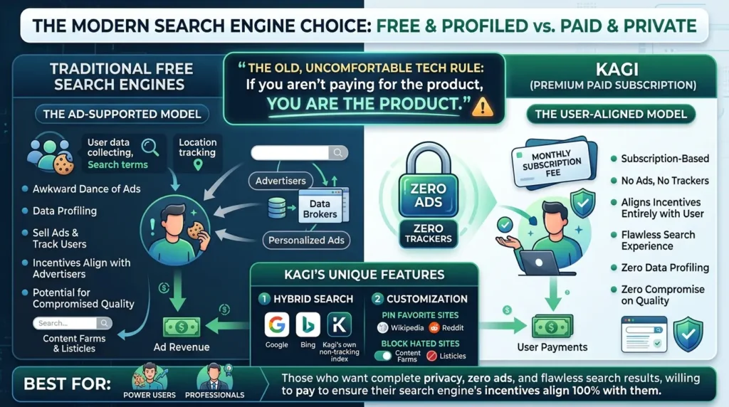 Private Search Engines Compared: Why Switching Alone Won't Save Your Privacy Kagi search engine no ads