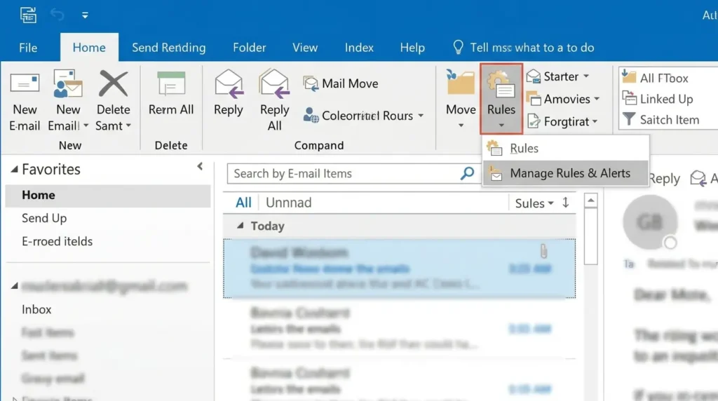 Manage rules and alerts 