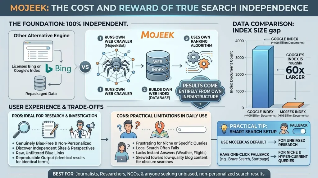 Private Search Engines Compared: Why Switching Alone Won't Save Your Privacy Mojeek search engine independence