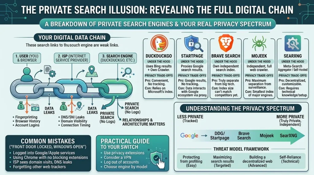 Private Search Engines Compared: Why Switching Alone Won't Save Your Privacy Private search engine comparison