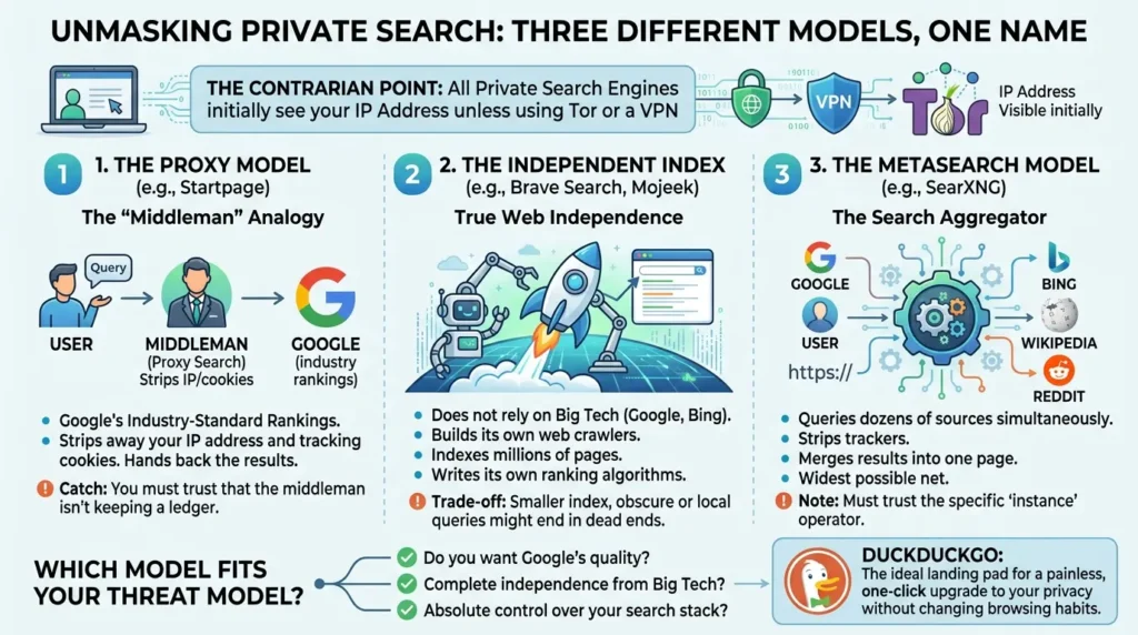 Private Search Engines Compared: Why Switching Alone Won't Save Your Privacy Private search engine models