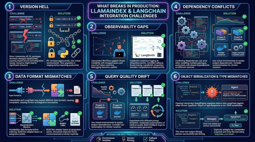 LlamaIndex vs. LangChain: How to Choose, Combine, and Evaluate Them in Production RAG Production issues and solutions