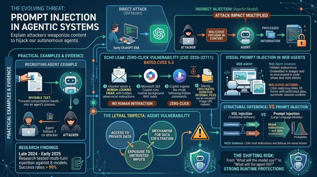 Agentic AI Security: Why Autonomous Agents Are Redefining Enterprise Risk Prompt injection in agentic systems