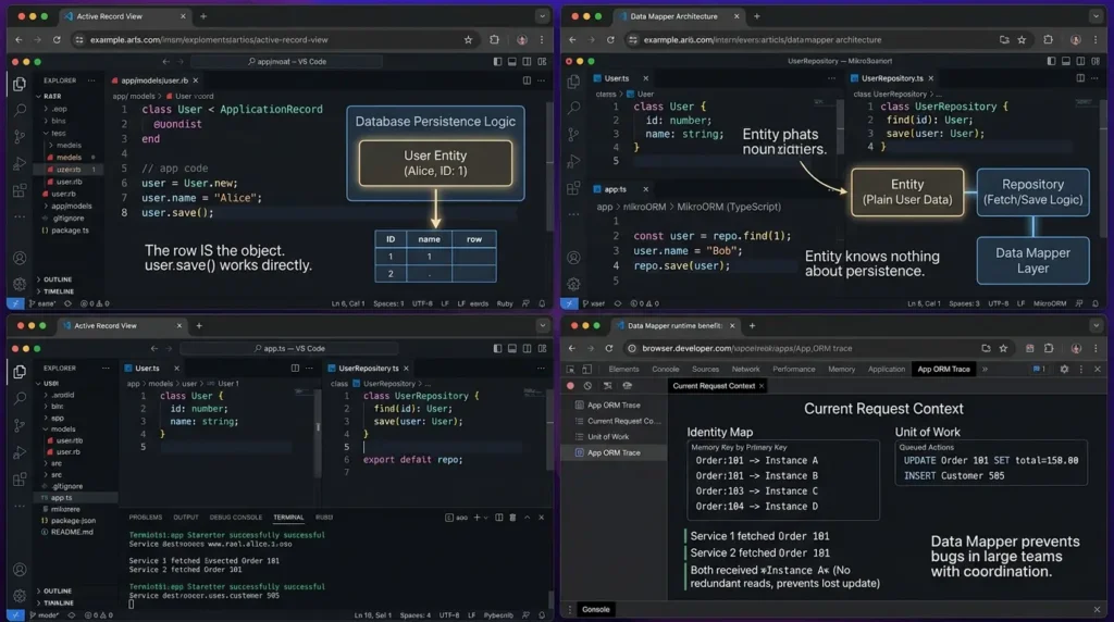 What Is an ORM? A Practical Guide for Developers Who Actually Ship Code Active Record versus Data Mapper