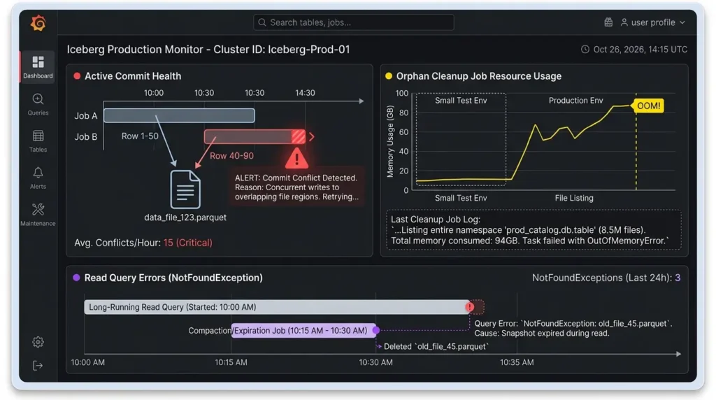 Apache Iceberg production failure