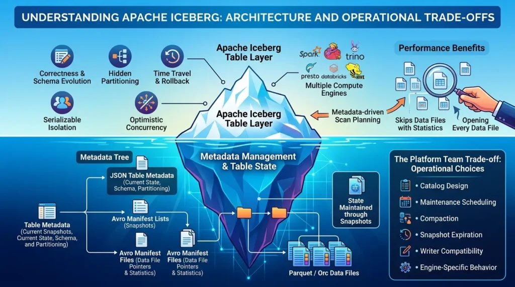 Apache Iceberg vs Delta Lake vs Hudi: Which Table Format Should You Choose? Apache Iceberg table metadata