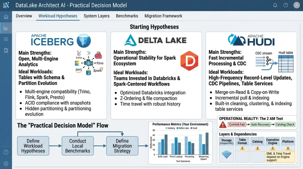 Apache Iceberg vs Delta Lake vs Hudi: Which Table Format Should You Choose? Apache Iceberg vs Delta Lake vs Hudi
