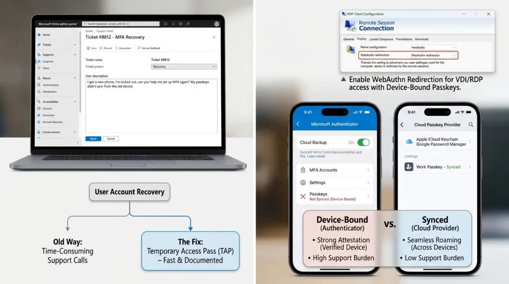 5 Microsoft Entra Passkey Mistakes That Quietly Undermine Your Security Authenticator passkeys and device