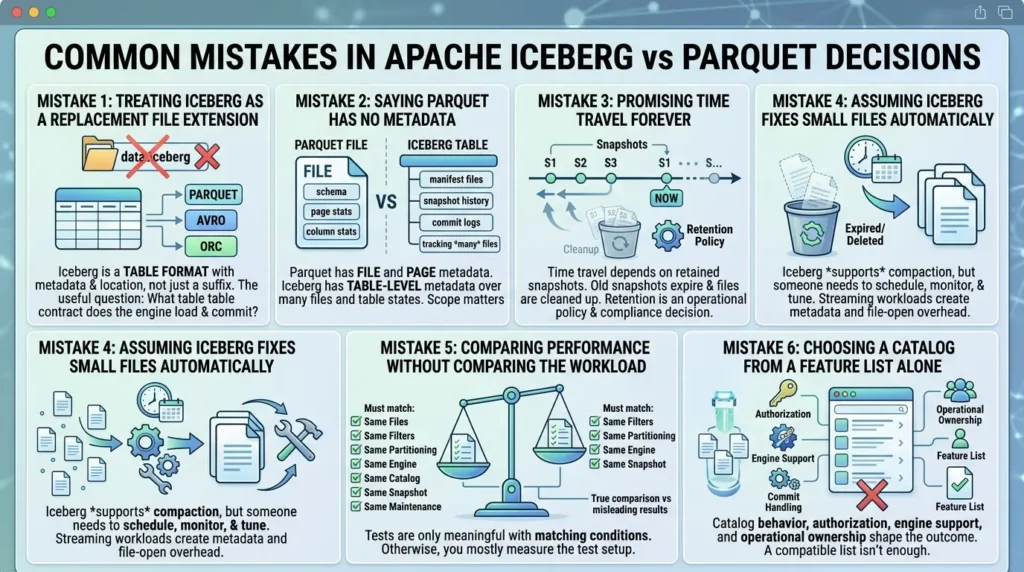 Apache Iceberg vs Parquet: What’s the Difference and When Should You Use Each? Common mistakes in Iceberg VS Parquet decisions