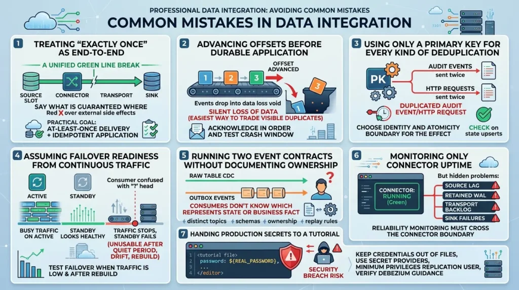 Postgres CDC in Production: Handling Failover, Retries, and Duplicates Common mistakes in data pipelines