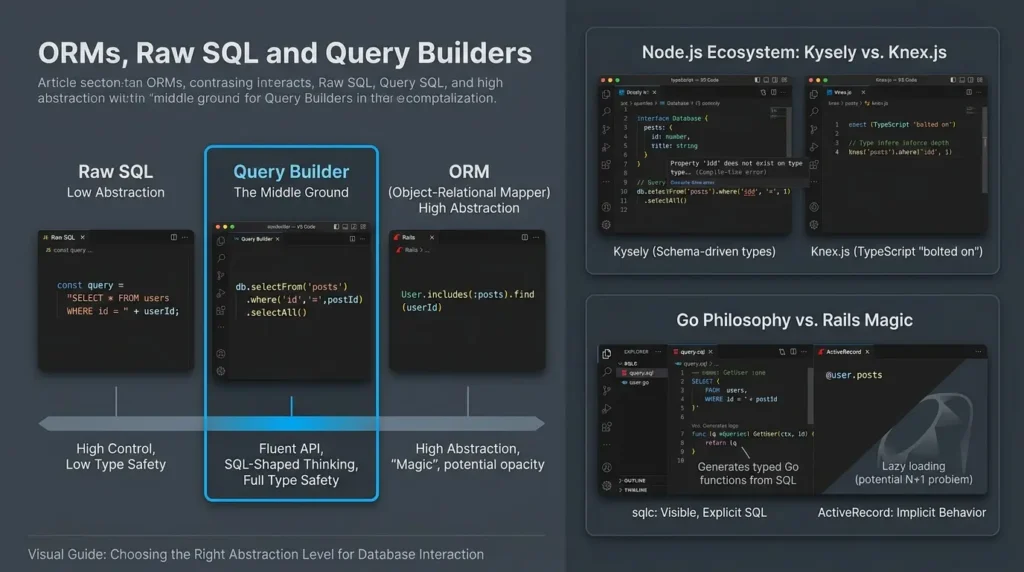 What Is an ORM? A Practical Guide for Developers Who Actually Ship Code Comparing query builders and ORMs