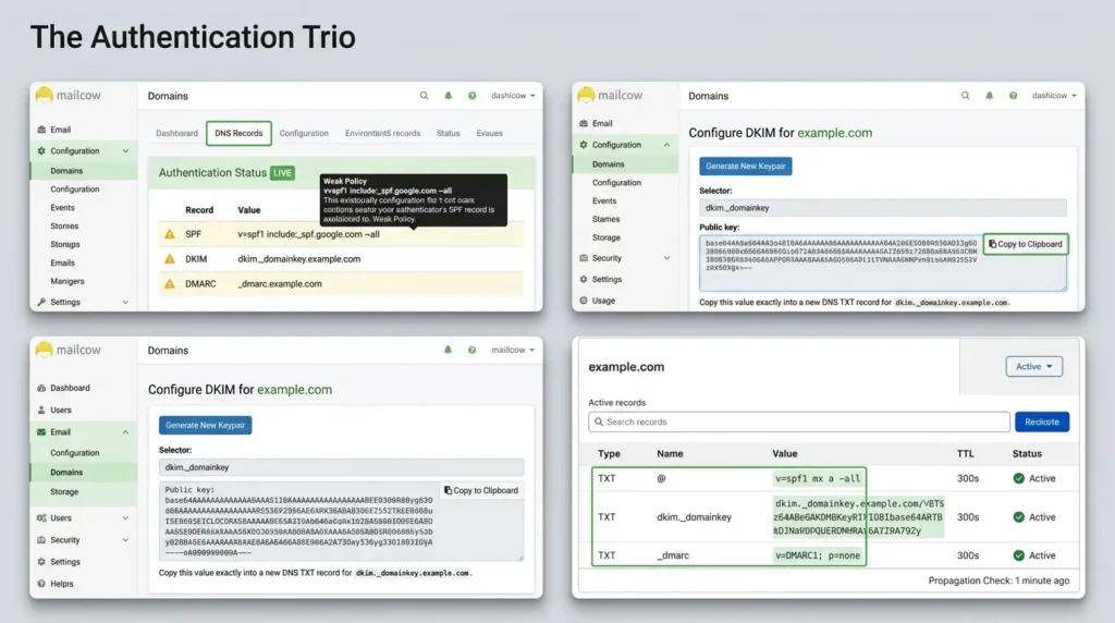 How to Build a Self-Hosted Email Server With Mailcow (Without Landing in Spam) Configuring SPF DKIMv and DMARC