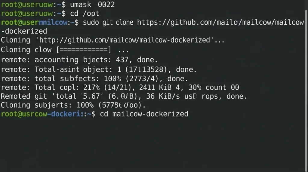 How to Build a Self-Hosted Email Server With Mailcow (Without Landing in Spam) Configuring mailcow repository