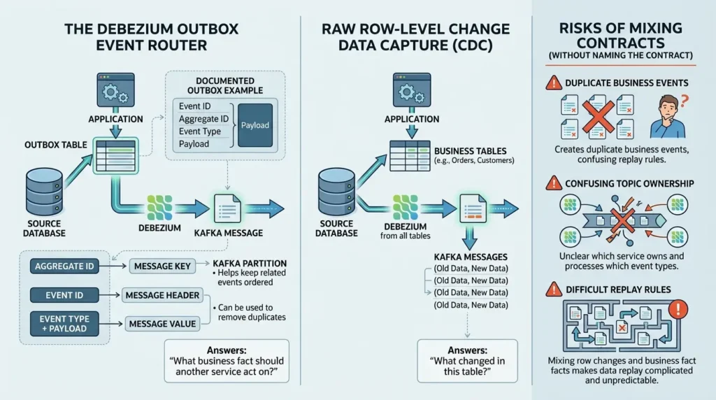 Postgres CDC in Production: Handling Failover, Retries, and Duplicates Debezium outbox event router