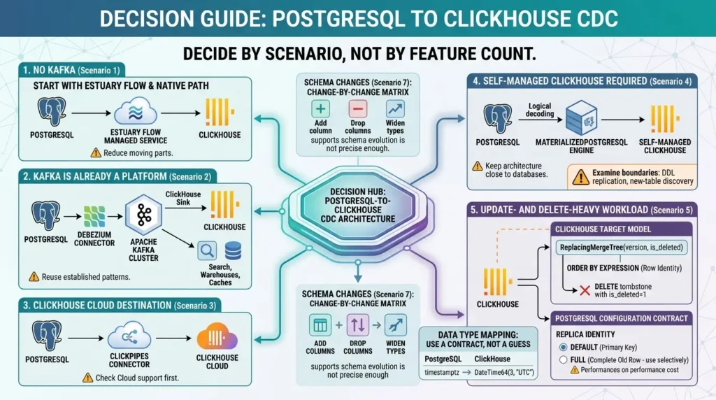 Deciding data replication scenarios