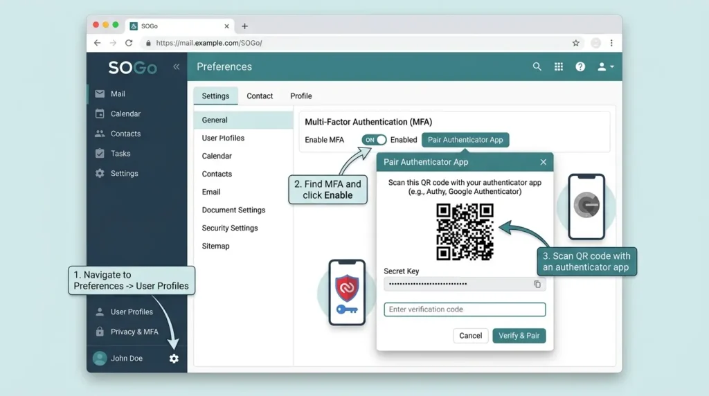 How to Build a Self-Hosted Email Server With Mailcow (Without Landing in Spam) Enabling MFA for individual mailbox