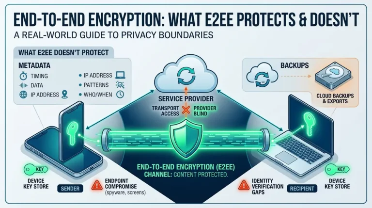 End-to-End Encryption Explained: What E2EE Protects, and What It Doesn’t End to End encryption E2EE 2