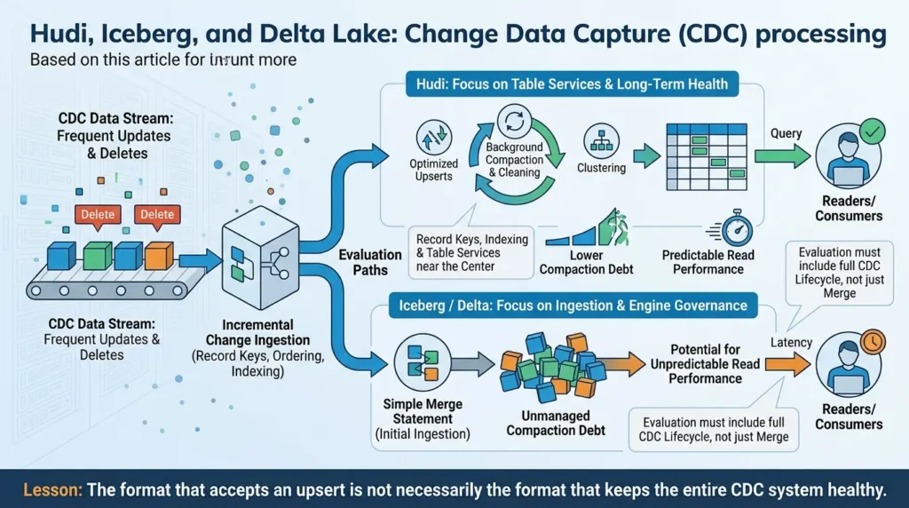 Apache Iceberg vs Delta Lake vs Hudi: Which Table Format Should You Choose? Evaluating database table format for CDC