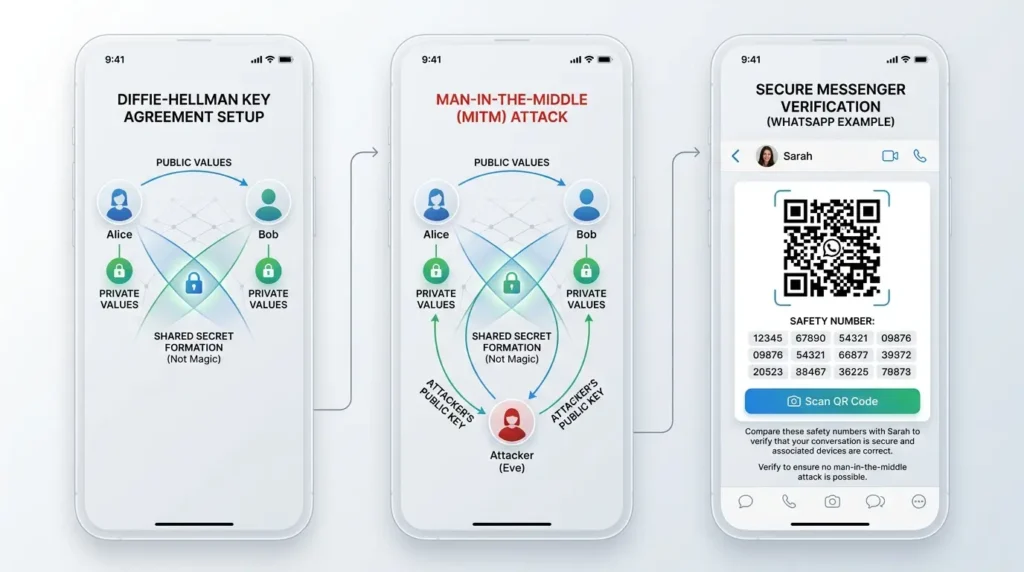 End-to-End Encryption Explained: What E2EE Protects, and What It Doesn’t Key agreement protocol verification