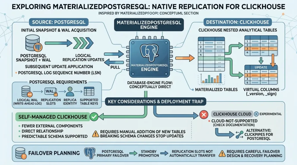 MaterializedPostgreSQL replicating