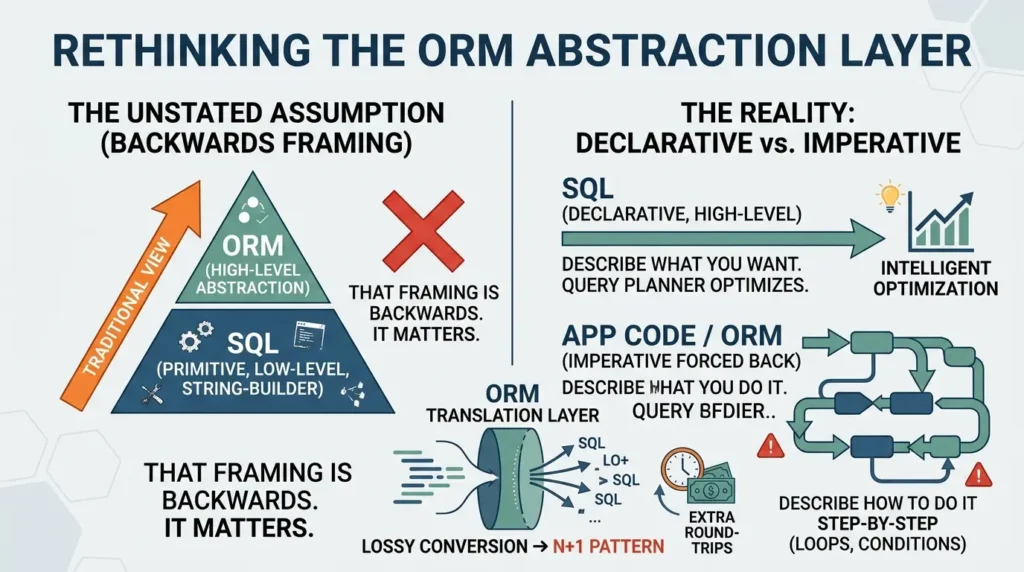 What Is an ORM? A Practical Guide for Developers Who Actually Ship Code ORM framing versus SQL abstraction