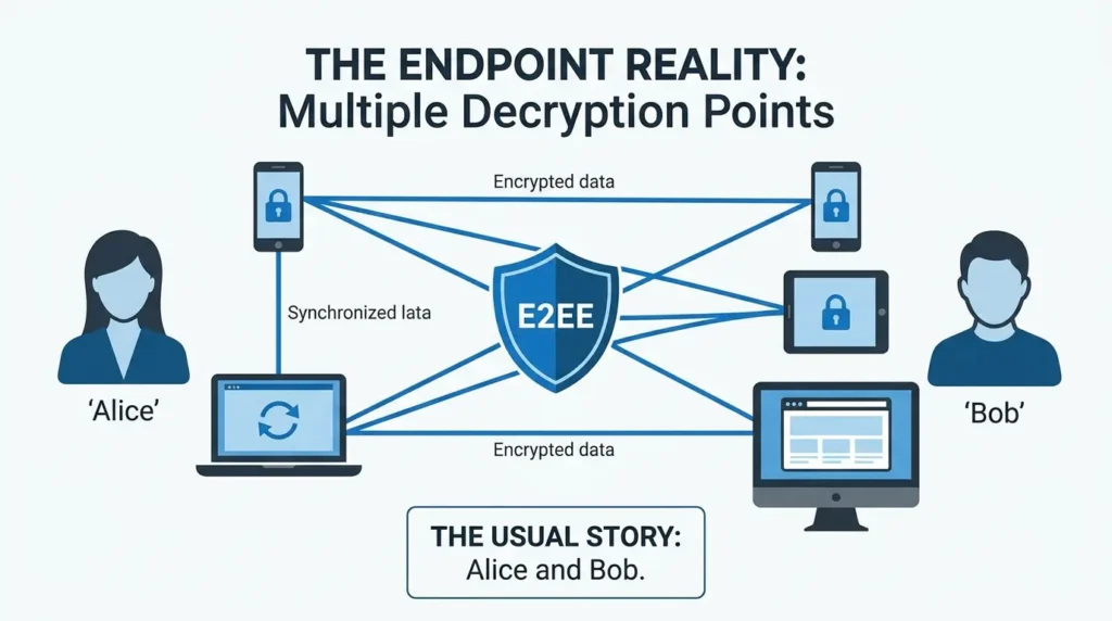 End-to-End Encryption Explained: What E2EE Protects, and What It Doesn’t Reviewing linked encrypted chat
