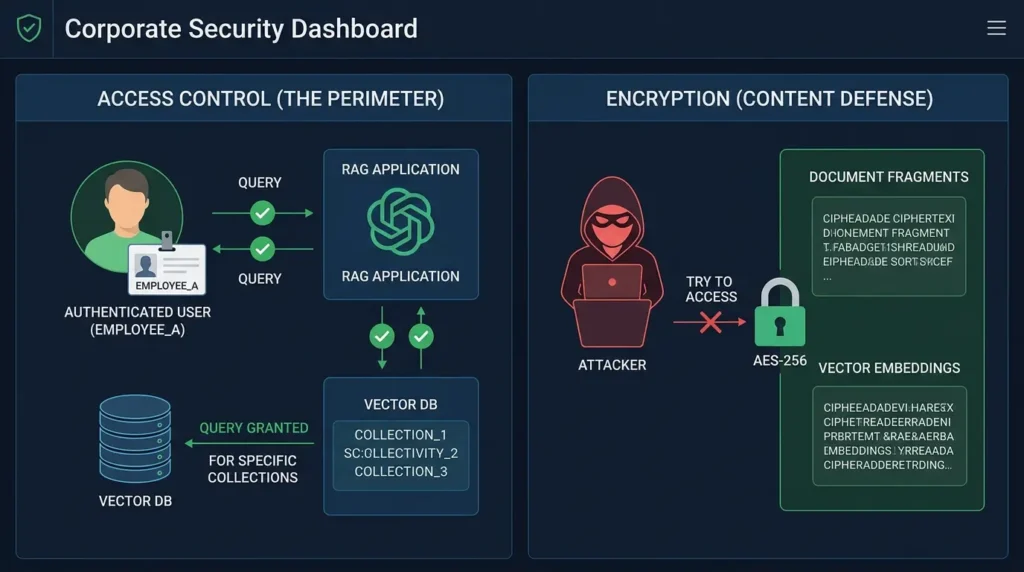 Securing data encryption in RAG