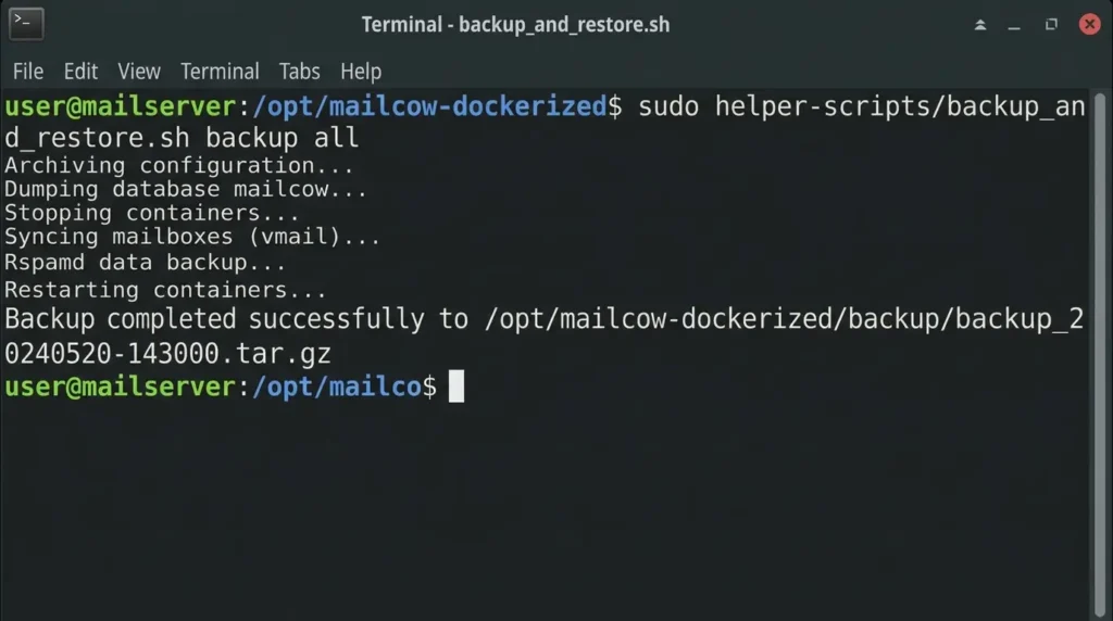 How to Build a Self-Hosted Email Server With Mailcow (Without Landing in Spam) Setting up automated backups