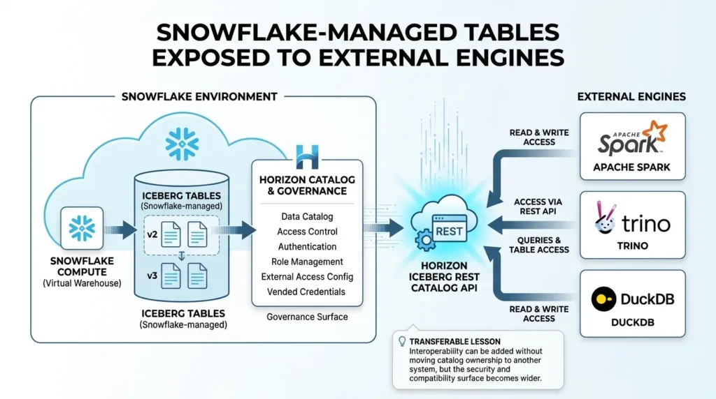 Snowflake Iceberg tables external