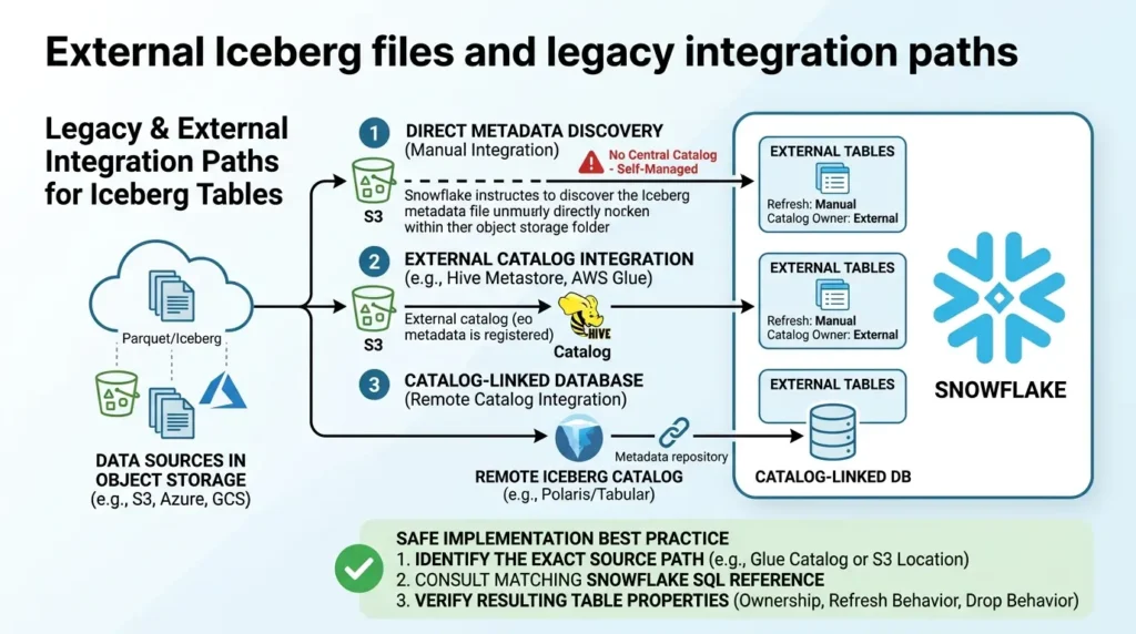 Snowflake external Iceberg files