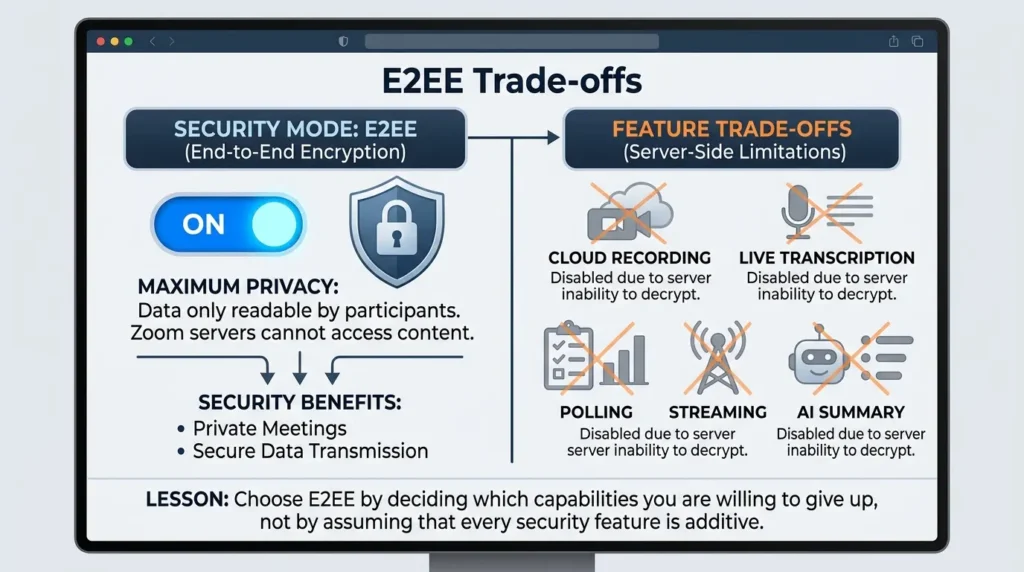 End-to-End Encryption Explained: What E2EE Protects, and What It Doesn’t Trade-offs of end-to-end encryption