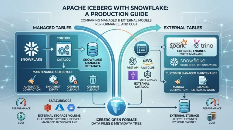 Apache Iceberg with Snowflake: Managed vs External Tables, Catalogs, Performance, and Cost Using Apache Iceberg with Snowflake