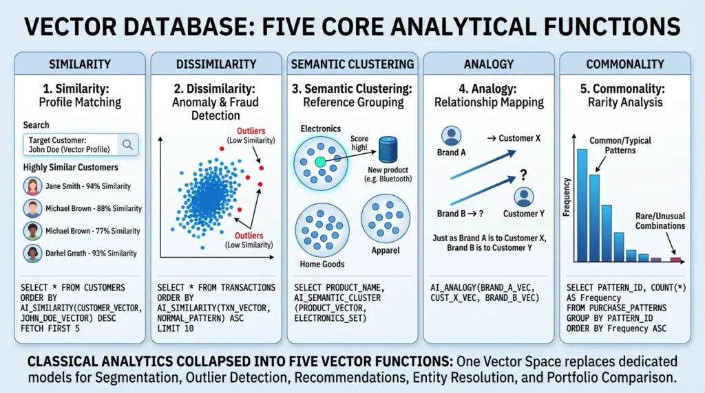 Vector database analytics queries
