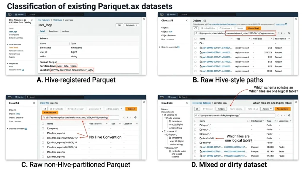 classify existing Parquet dataset