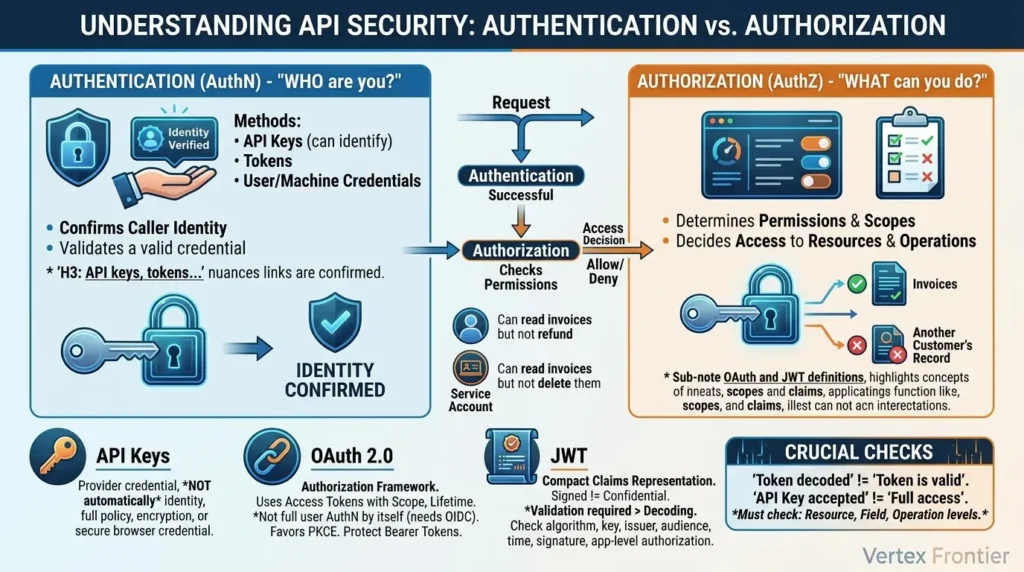 What Is an API? How APIs Work, Types & Real-World Examples API authentication Vs authorization