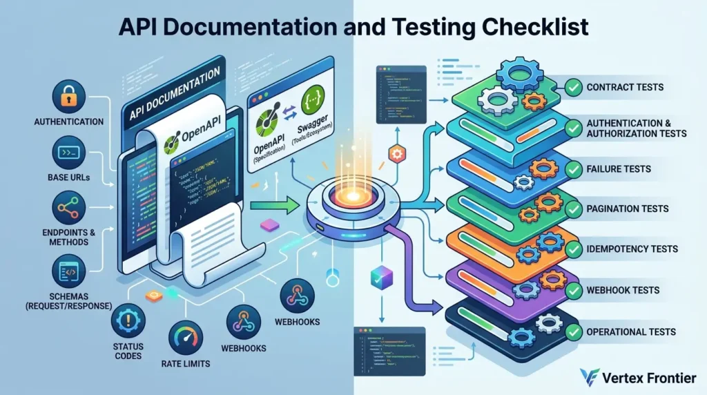 What Is an API? How APIs Work, Types & Real-World Examples API documentation and testing checklist