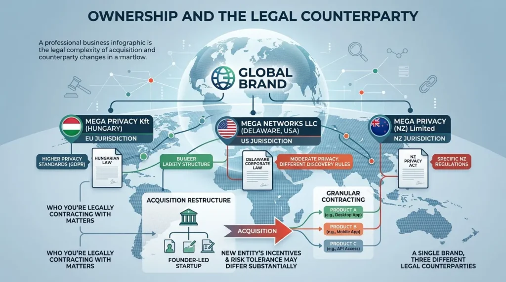 Private Cloud Storage Compared: What Happens When Your Privacy Provider Gets Acquired? Acquisition changes legal counterparty