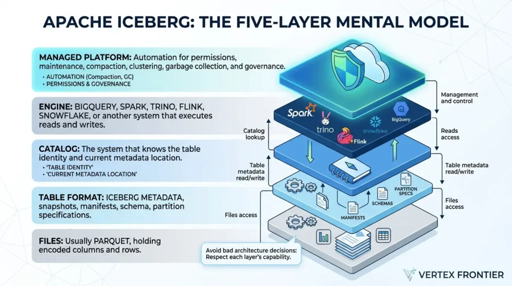 Apache Iceberg architecture layers