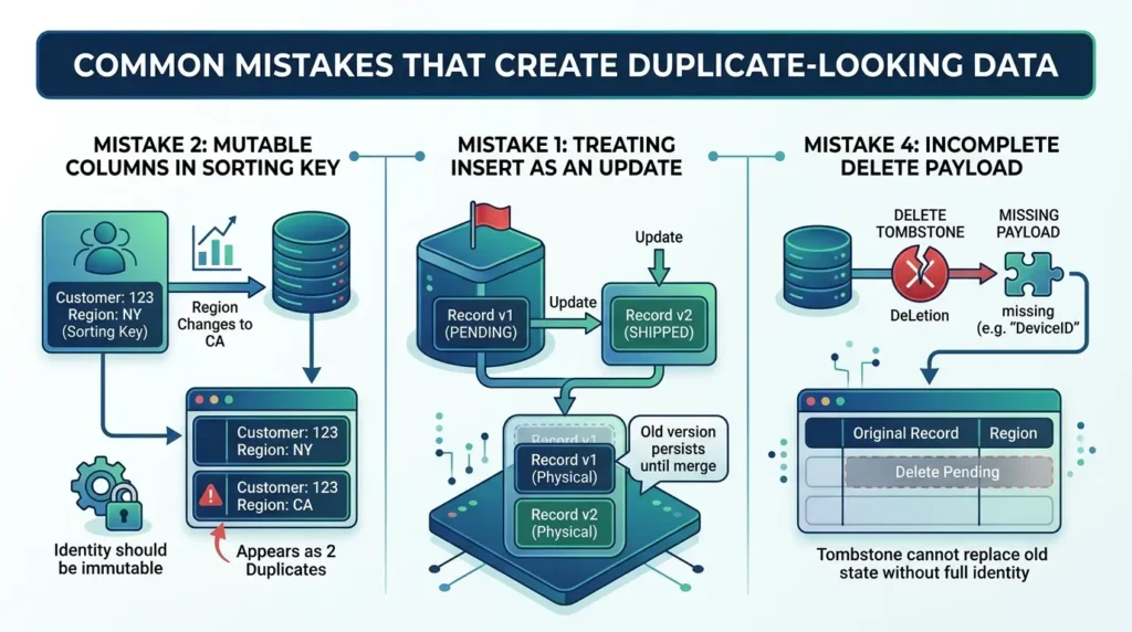 Avoiding duplicate data mistakes