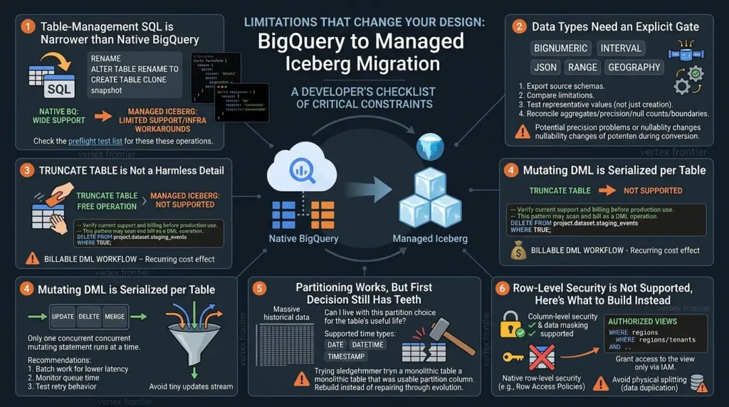 BigQuery to managed Iceberg migration 