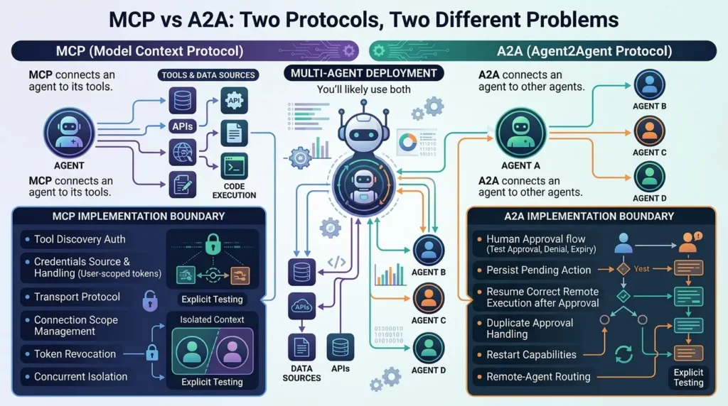 Comparing MCP and A2A protocols