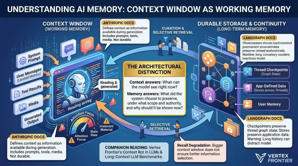 Context window working memory role