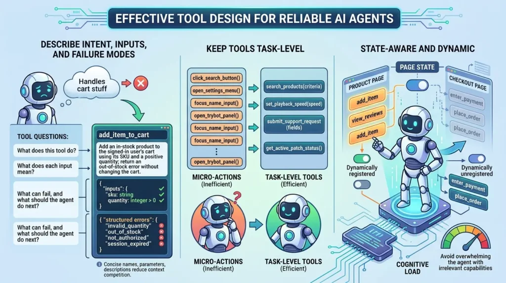 Designing reliable agent tools
