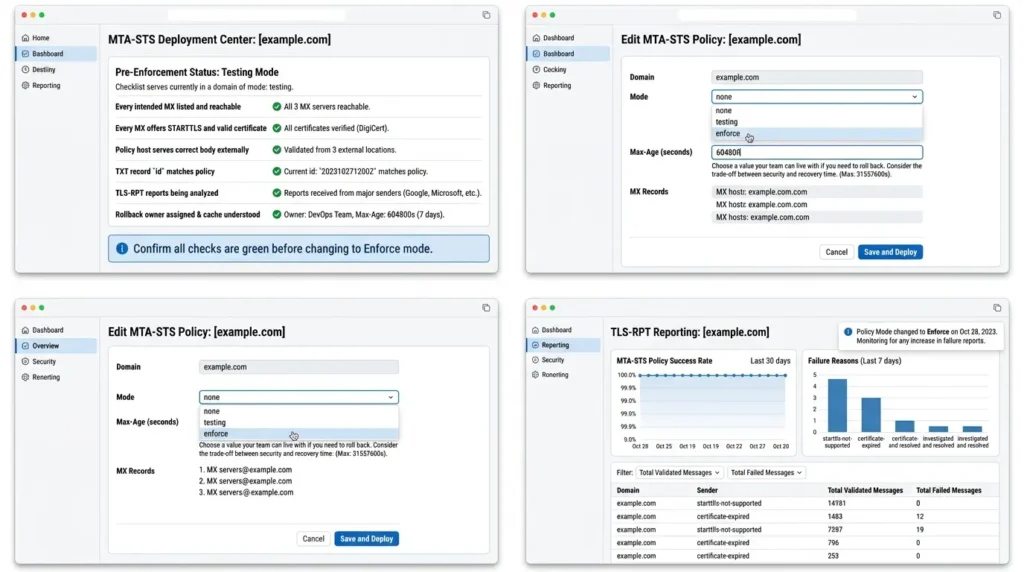 MTA-STS vs DANE for Self-Hosted Mail: Secure SMTP Delivery Without Breaking Mail Flow Enforcing MTA-STS policy Deliberately