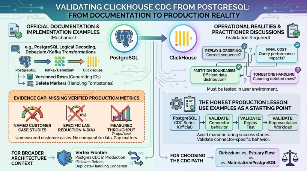 Evaluating ClickHouse CDC production