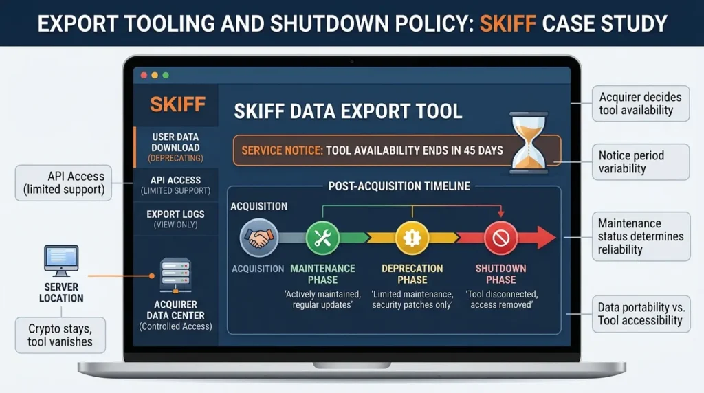 Private Cloud Storage Compared: What Happens When Your Privacy Provider Gets Acquired? Export tooling and shutdown policy