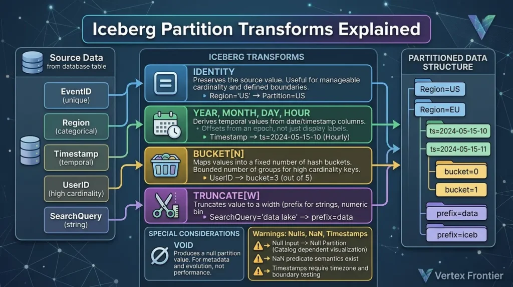 Apache Iceberg Partitioning: How to Choose a Design That Survives Production Iceberg partition transforms